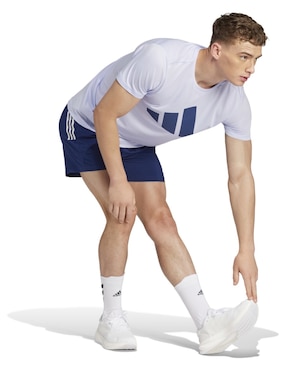 Playera deportiva para correr Adidas de hombre