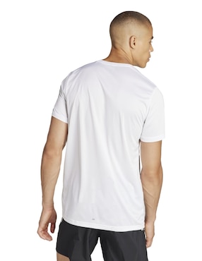 Playera deportiva para correr Adidas de hombre