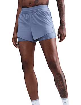 Short efecto doble prenda Nike W Nk Swift Df Mr 2N1 para correr mujer