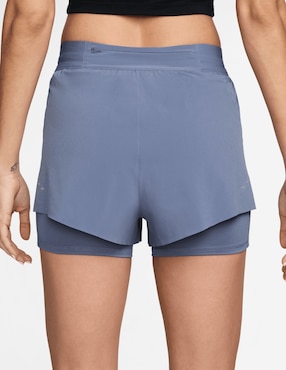 Short efecto doble prenda Nike W Nk Swift Df Mr 2N1 para correr mujer