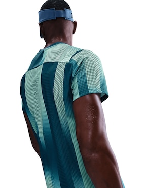 Playera deportiva para tennis Nike Df victory top print para hombre