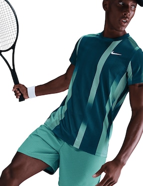 Playera deportiva para tennis Nike Df victory top print para hombre