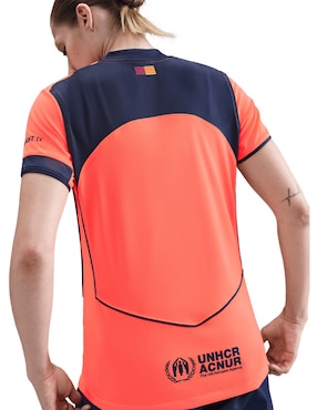 Playera deportiva para fútbol Nike Fútbol Club Barcelona de mujer