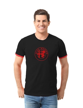 Playera deportiva casual Alfa Romeo de hombre