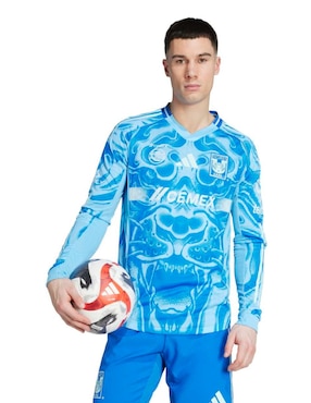 Jersey de Tigres UANL visitante authentic manga larga Adidas para hombre