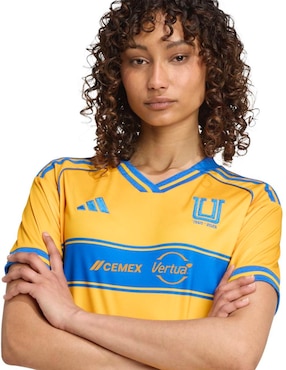 Jersey de Tigres UANL manga corta Adidas para mujer