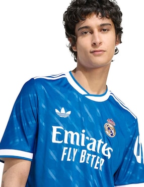 Jersey de Real Madrid Club de Fútbol manga corta Adidas para hombre