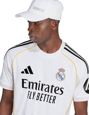 Jersey de Real Madrid Club de Fútbol local manga corta Adidas para hombre