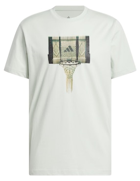 Playera deportiva para básquetbol Adidas de hombre