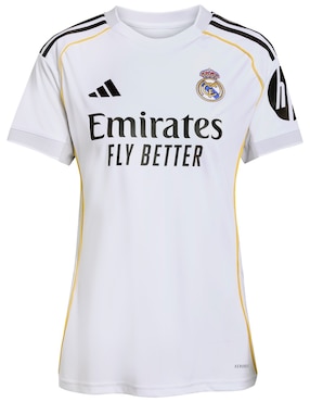 Jersey de Real Madrid club de fútbol local de manga corta para mujer
