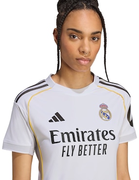 Jersey de Real Madrid club de fútbol local de manga corta para mujer