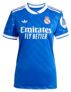 Jersey de Real Madrid Club de Fútbol manga corta Adidas para mujer