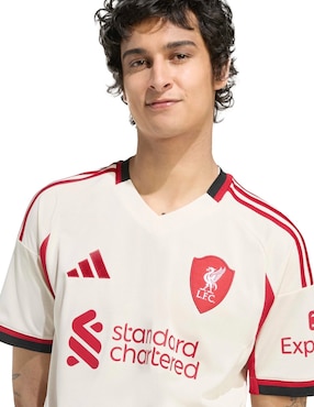 Jersey de Liverpool Football Club visitante manga corta Adidas para hombre