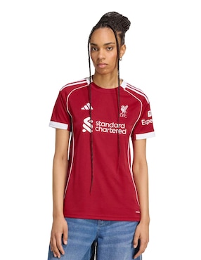 Jersey de Liverpool Football Club local manga corta Adidas para mujer
