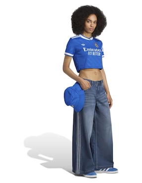 Jersey de Real Madrid Club de Fútbol manga corta Adidas para mujer