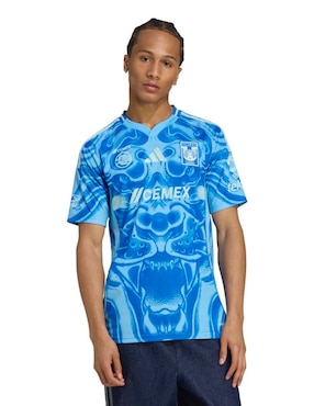 Jersey de Tigres UANL visitante manga corta Adidas para hombre