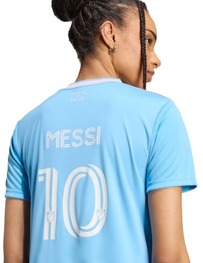 Jersey de Inter de Miami manga corta Adidas para mujer