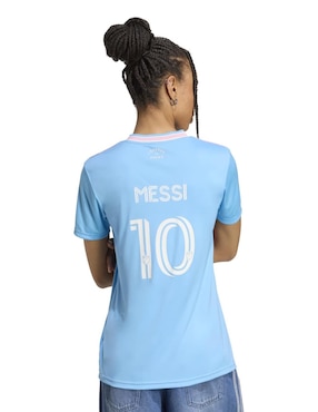 Jersey de Inter de Miami manga corta Adidas para mujer