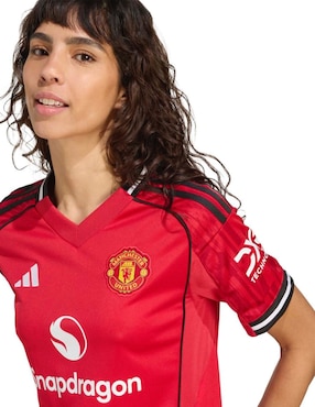 Jersey de  Manchester United  manga corta Adidas  para mujer