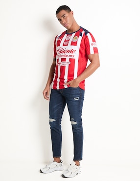 Jersey de  Club Deportivo Guadalajara local manga corta Puma  para hombre