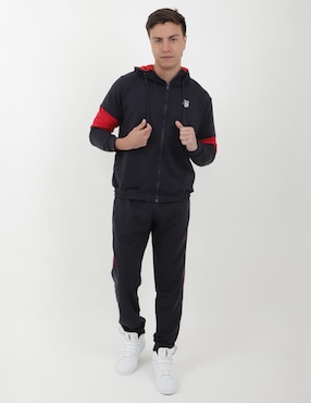 Conjunto deportivo ajustado K-Swiss con jareta para hombre