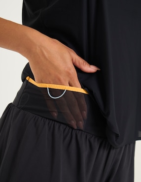 Short con bolsa Hoka para correr mujer