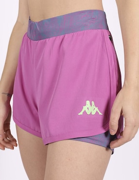 Short con malla Kappa para entrenamiento mujer