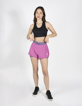 Short con malla Kappa para entrenamiento mujer