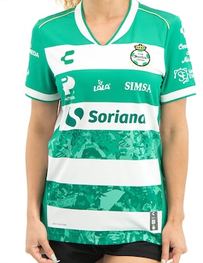 Jersey de Club Santos Laguna local manga corta Charly para mujer