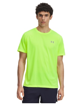 Playera deportiva para correr Under Armour UA LAUNCH SHORTSLEEVE de hombre