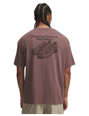 Playera deportiva para entrenamiento Under Armour UA HWT RUNNING SHOE OS SS de hombre