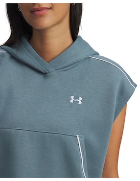 Sudadera Under Armour Rival Fleece Piped con capucha para mujer