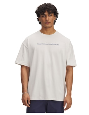Playera deportiva para entrenamiento Under Armour UA HWT RUNNING SHOE OS SS de hombre