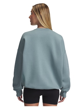 Sudadera Under Armour Rival Flc Os Varsity Crew con capucha para mujer