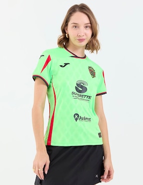 Jersey de Fútbol Club Juárez local manga corta Joma para mujer