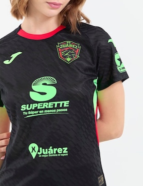 Jersey de Fútbol Club Juárez visitante manga corta Joma para mujer