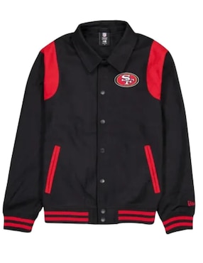 Chamarra impermeable casual New Era San Francisco 49ers para hombre