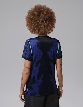 Jersey de Selección de Fútbol de Brasil visitante manga corta Mundial Nike fan para mujer