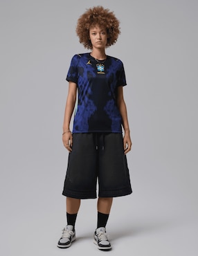 Jersey de Selección de Fútbol de Brasil visitante manga corta Mundial Nike fan para mujer