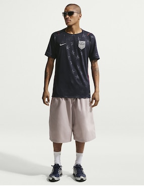 Jersey de Selección de fútbol de los Estados Unidos visitante manga corta Mundial Nike fan para hombre