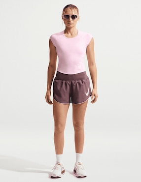 Playera deportiva para correr Nike W NK TEMPO SWOOSH RUN DF SS IF499 de mujer