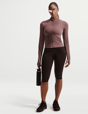 Playera deportiva para entrenamiento Nike W NK DF Zenvy FZ LS Top II392 de mujer