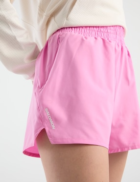 Short con bolsillos Salomon Shkout Core 4 para correr mujer