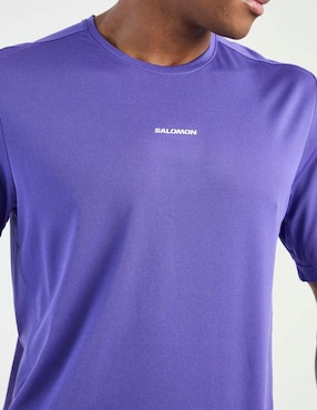 Playera deportiva para correr Salomon de hombre