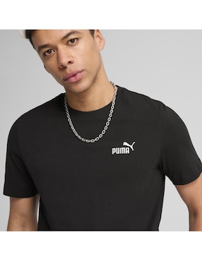 Playera deportiva casual Puma Essentials Small Logo de hombre