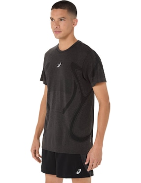 Playera deportiva para correr Asics Road Seamless SS TOP de hombre