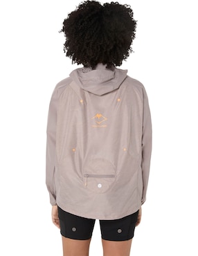 Chamarra impermeable para trail Asics Trail running para mujer