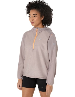Chamarra impermeable para trail Asics Trail running para mujer