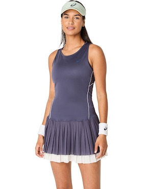 Vestido sin bra Asics corto tennis para mujer