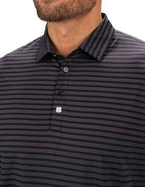 Playera tipo polo casual Black Clover para hombre